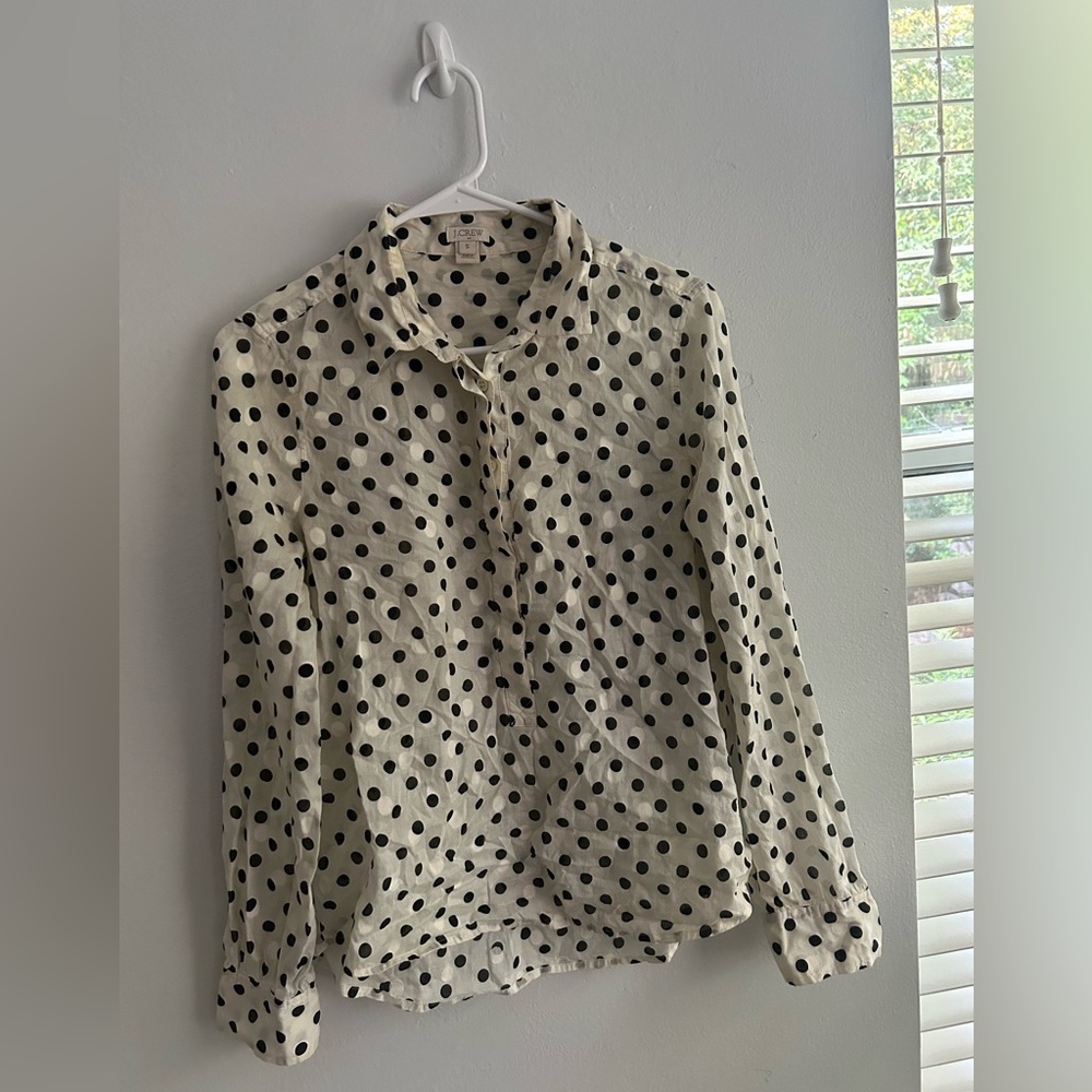 J-Crew Women’s Kathryn Slim Fit Button Up Shirt Size S